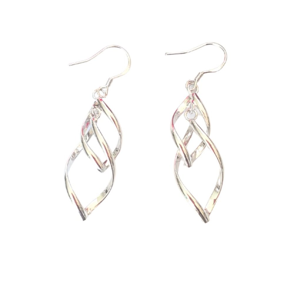 So Unique Silver Earrings
